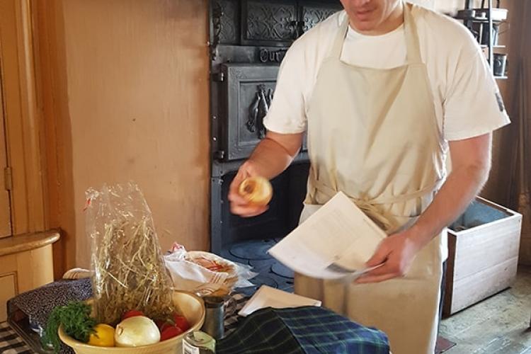 Chris Theofilogiannakos making Halifax Donair 