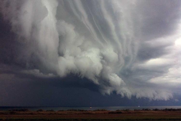 flickr photo of storm clouds over a lake