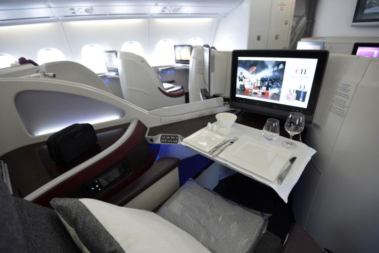 a first-class air cabin