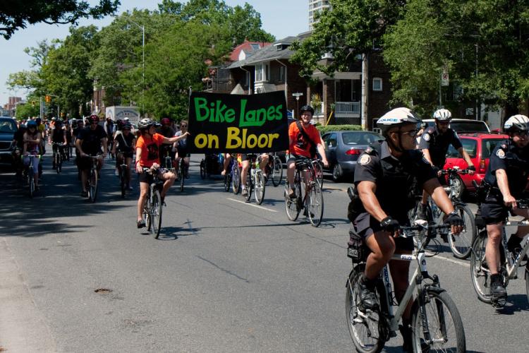 photo of bikes on bloor