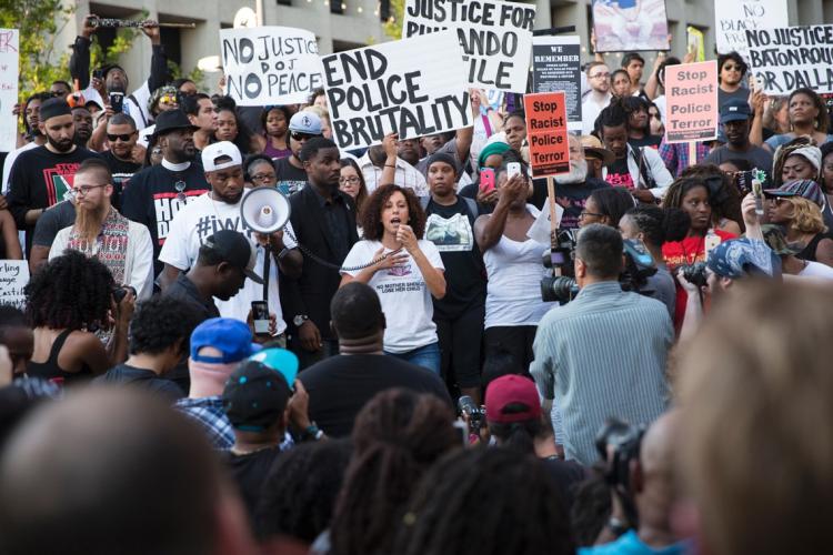 photo of July 7 protest