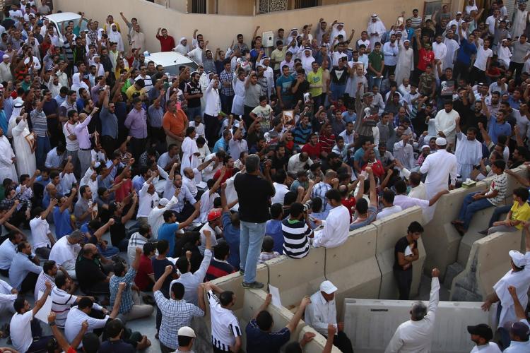 Protest in Bahrain in June 2016 (photo by Sayed Baqer AlKamel/NurPhoto via Getty Images)