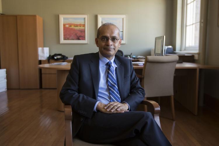 Vivek Goel seated in his office