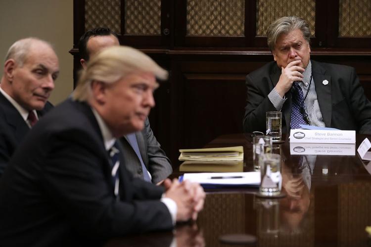 Photo of Bannon and Trump