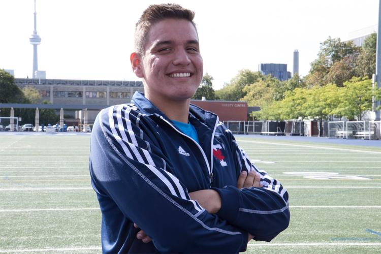 Griffin Assance-Goulais at Varsity Stadium