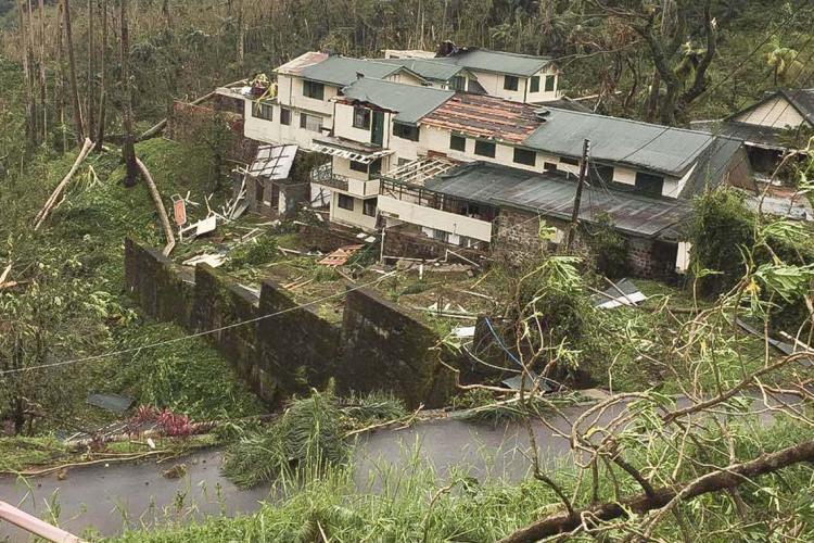 Photo of hurricane damage