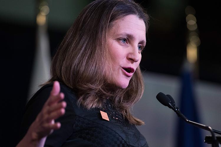 Photo of Chrystia Freeland at U of T