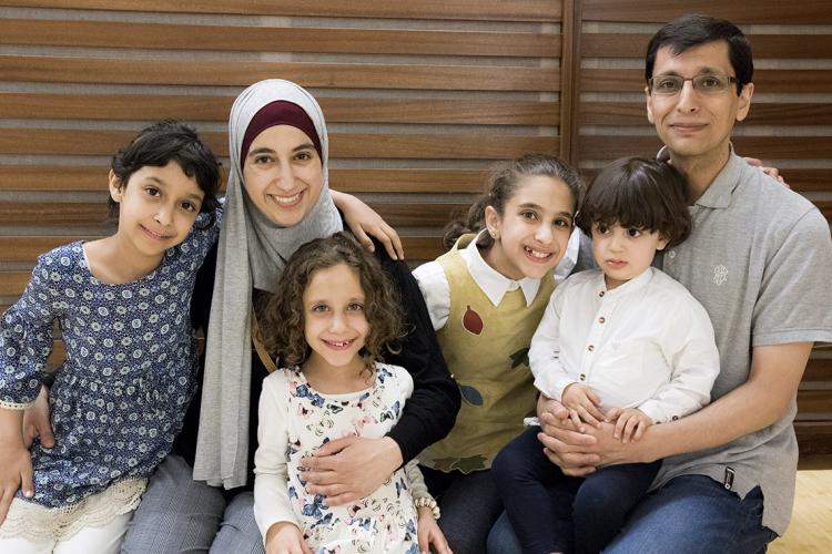 Photo of Eman Hammad and her family