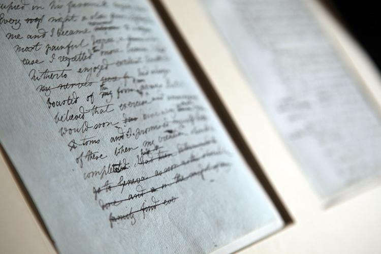 Photo of Frankenstein manuscript
