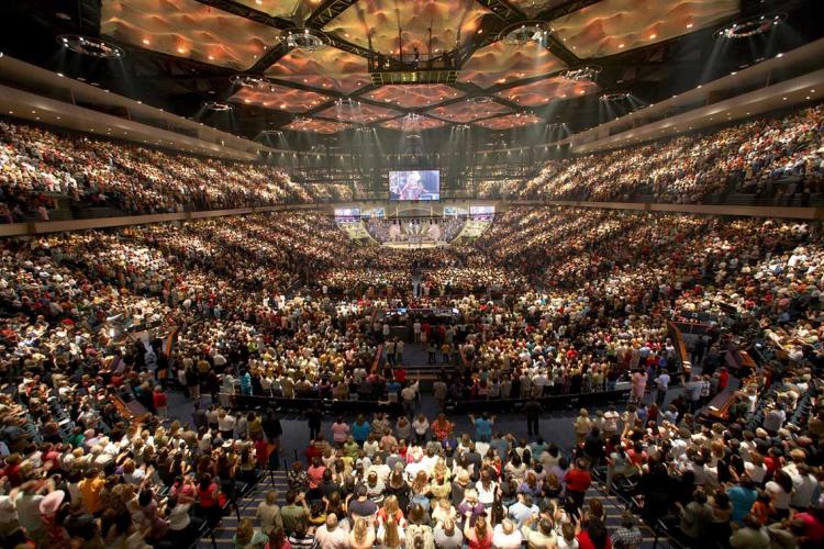 Photo of Lakewood Church worship