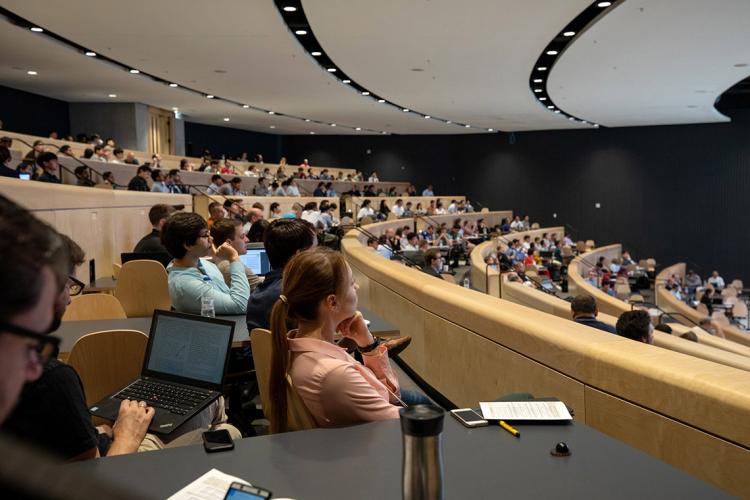 Photo of students in class