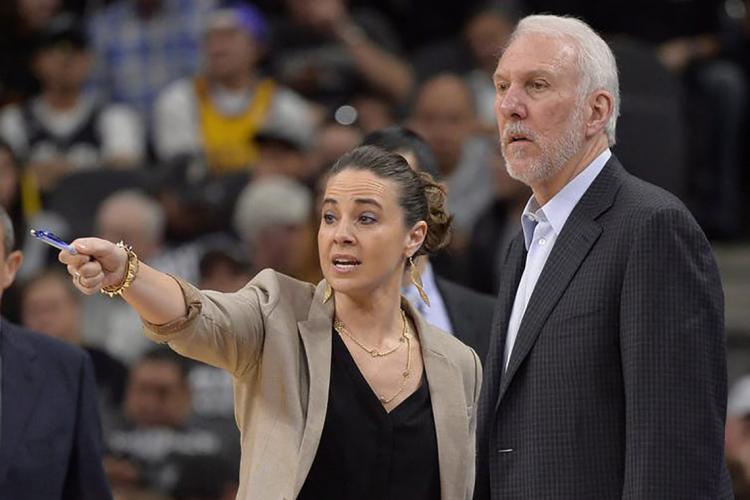 Photo of Greg Popovich and Beck Hammon