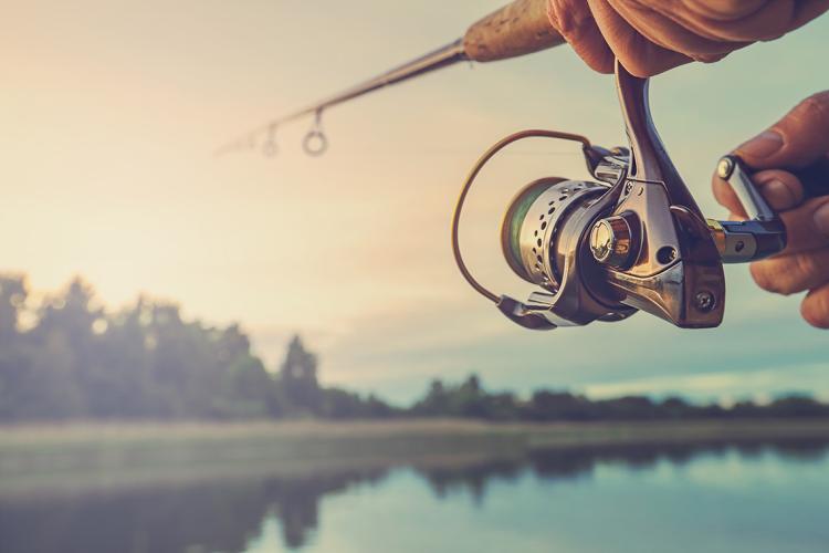 Photo of someone fishing