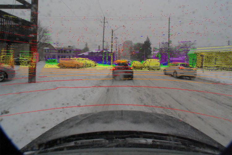 Autonomous vehicle lidar frame