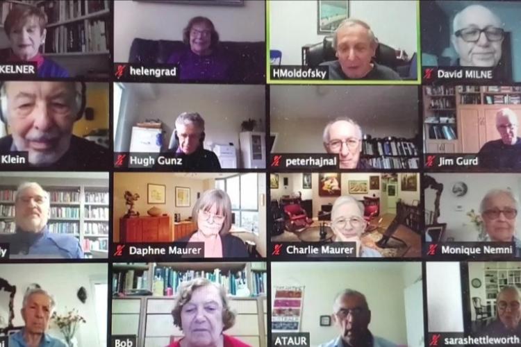 The Senior College book club meets online through Zoom