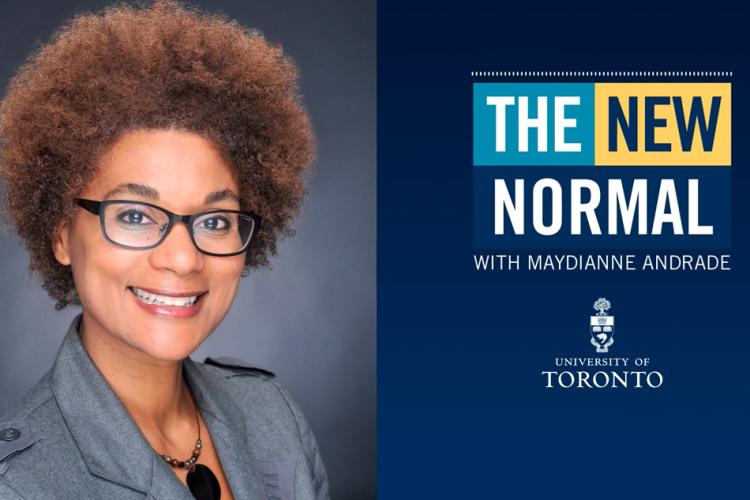 Maydiane Andrade with the text "The New Normal"