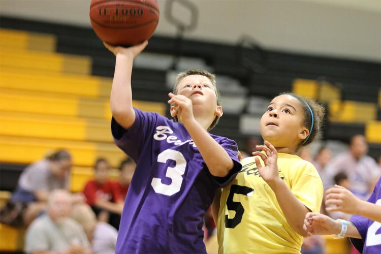 unified sport youth basketball game