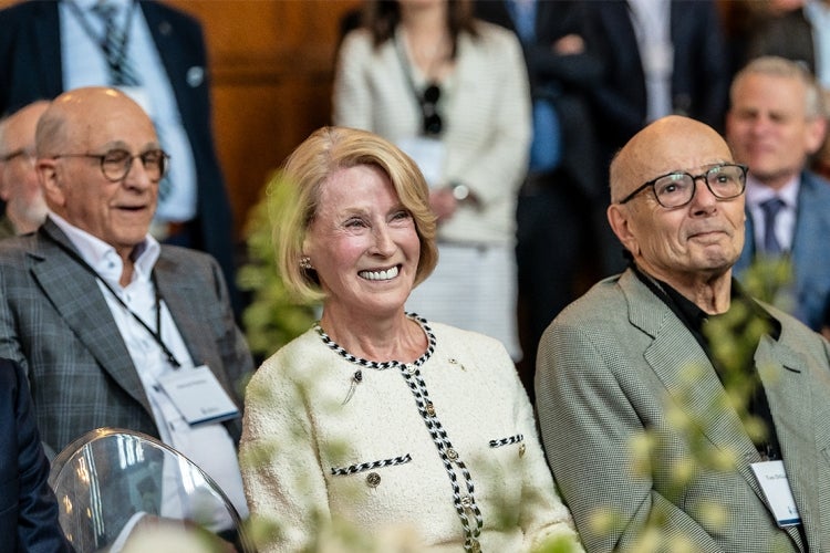 Rose Patten beams during her retirement ceremony