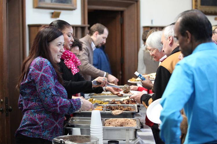 Attendees are served lunch during a previous Black History Month Luncheon event at U of T
