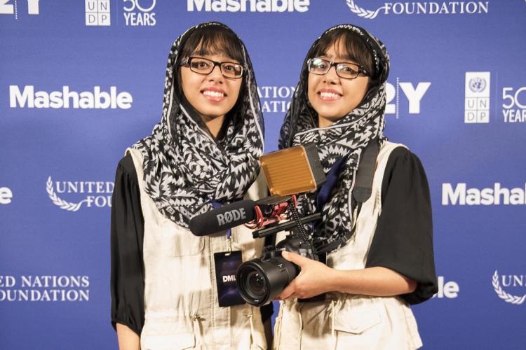 Nivaal Rehman (left) and Maryam Rehman (right), are attending the summit for the first time