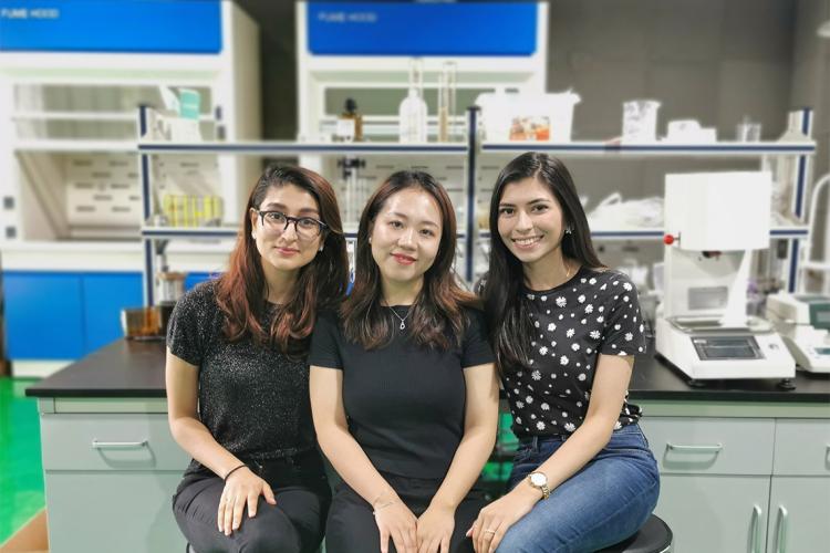 Portrait of Kritika Tyagi, Chang Dong and Nuha Siddiqui