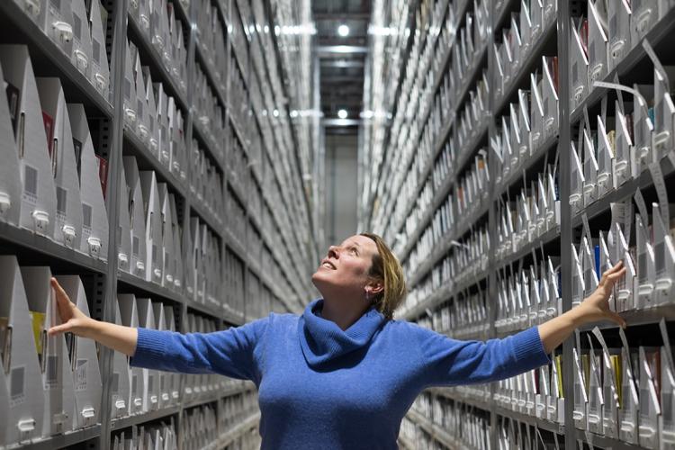 Caitlin Tillman seen at the Downsview preservation and storage facility