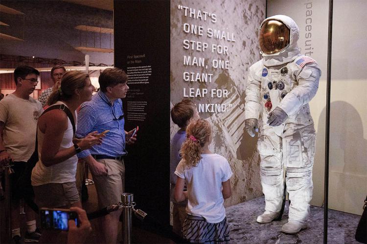 Photo of Neil Armstrong's Apollo 11 spacesuit 