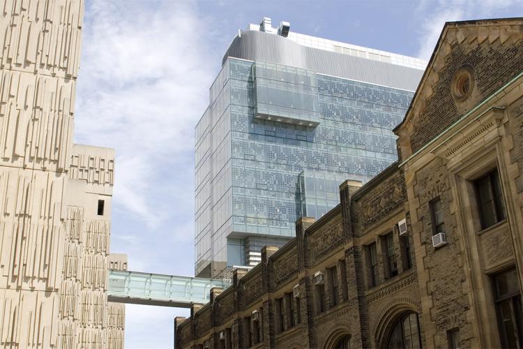 Medical Sciences, Donnelly and the Engineering buildings at the University of Toronto