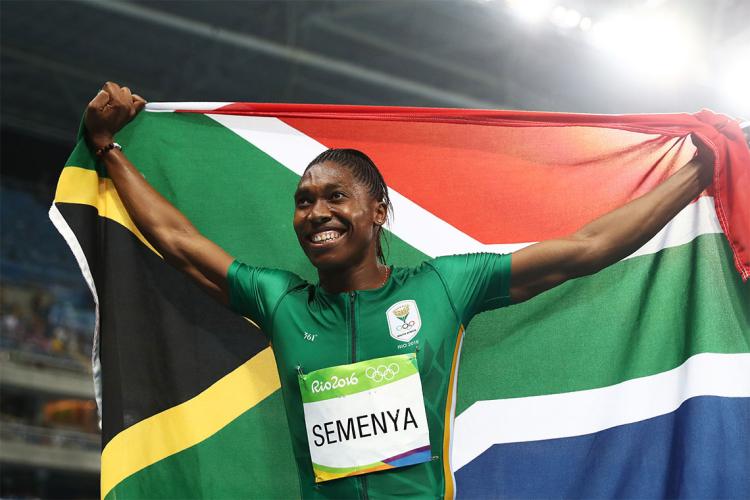 photo of Caster Semenya at the Rio Games