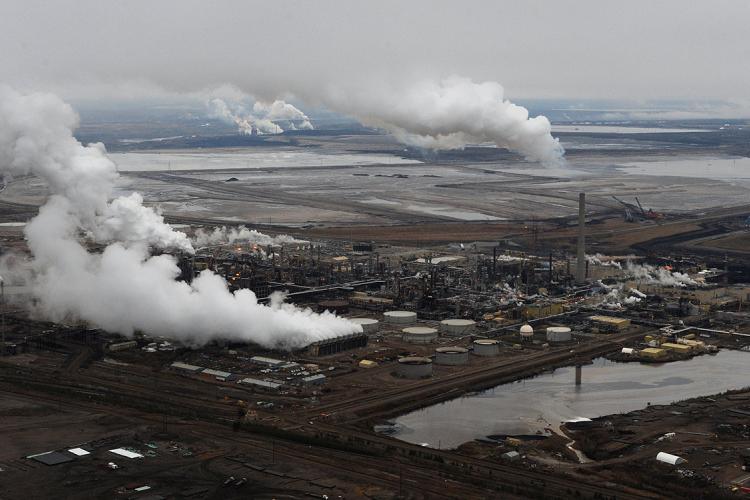 Photo of oil sands operations near Fort McMurray, Alta.