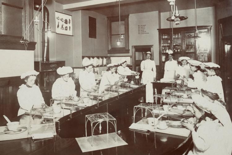 Children at the Lillian Massey School of Domestic Science and Art