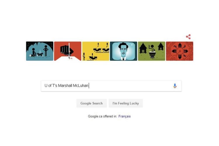 McLuhan Google Doodle