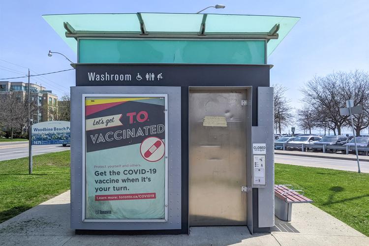 a locked public washroom in toronto