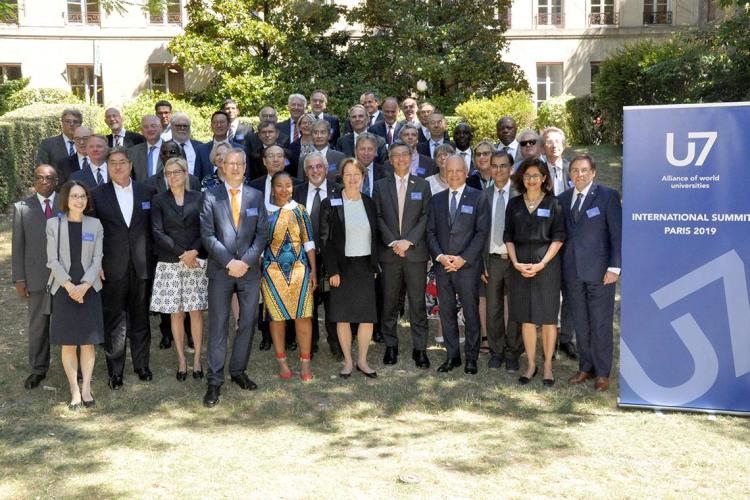 Photo of university leaders at the U7 Alliance in Paris 