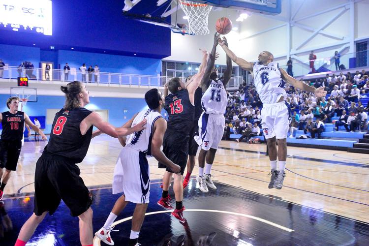 photo of basketball players