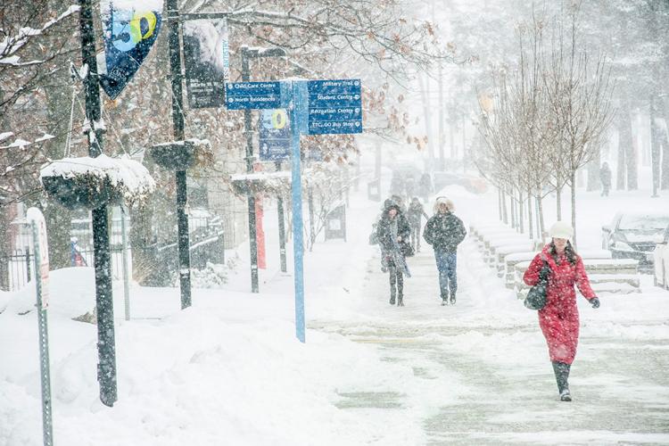 Photo of person walking at UTSC