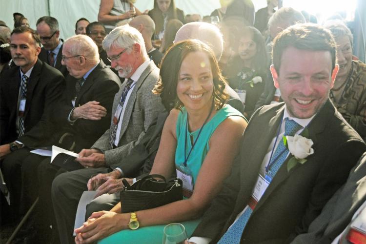 Arbor past and present recipients watch the ceremony 