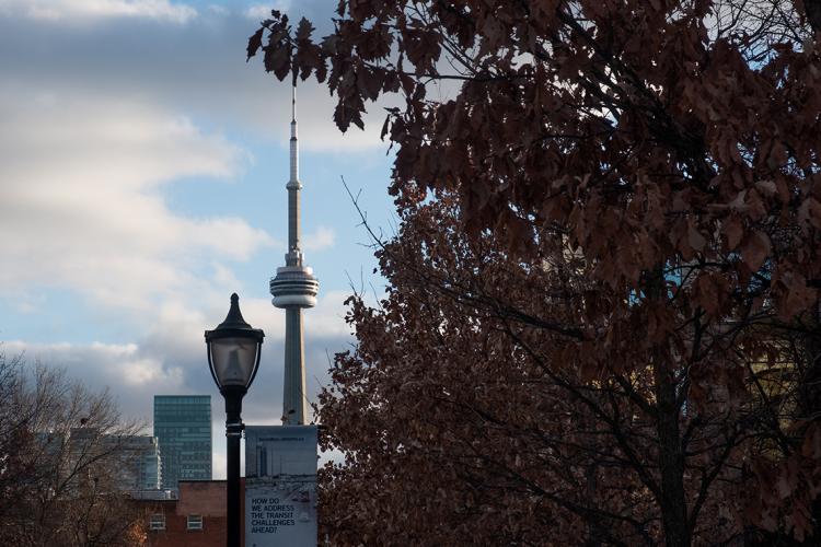 CN Tower viewed from U of T campus