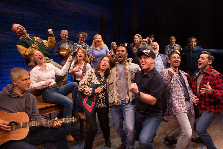 Come From Away cast on stage