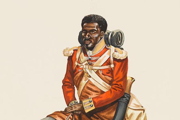 Depiction of John Marrion in uniform