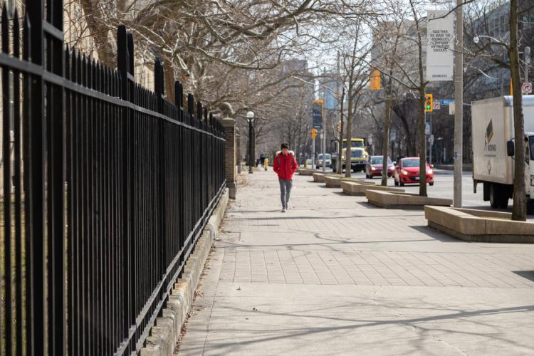 St. George campus at U of T during COVID-19 outbreak