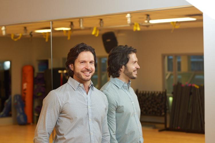 Enrico Quilico pictured in a gym