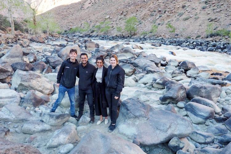 In order from left to right Ben Sprenger, Rushay Naik, Tanvi Shetty and Hannah Rundle