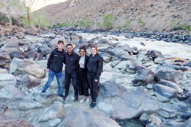 In order from left to right  Ben Sprenger, Rushay Naik, Tanvi Shetty and Hannah Rundle