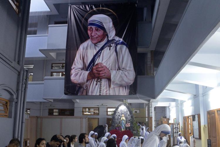 Solemnity mass organized at Mother Teresa's Tomb. Mother House during the observation of Mother Canonizations and death anniversary