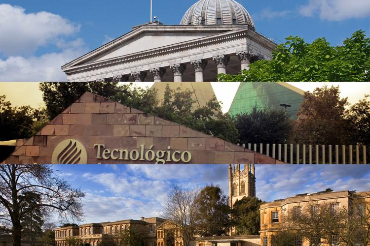 composite image of university of oxford, technologico de monterrey, and university of london