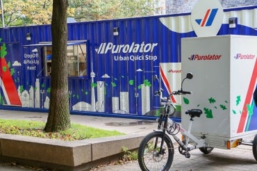 The Purolator Urban Quick Stop is the home of a new multidisciplinary collaboration between industry, academia and government that aims to explore innovative solutions to the challenges of last-mile delivery.