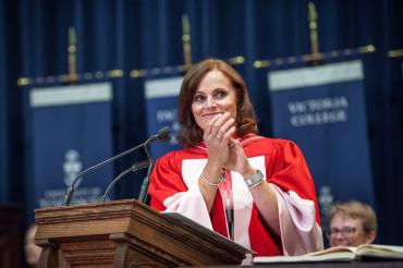 Judy Goldring accepts her honorary degree