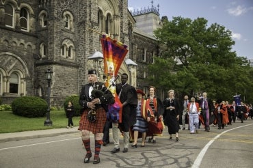 A procession near University College