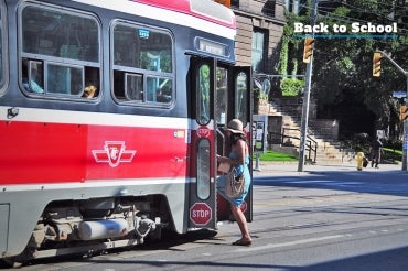 Photo of streetcar on College Street